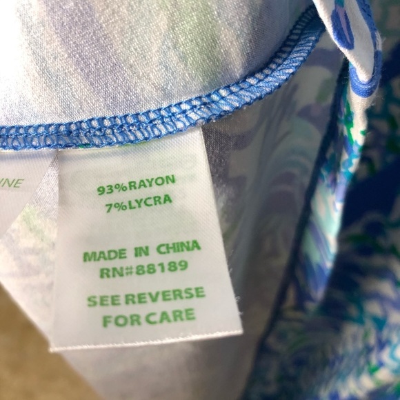 Lilly Pulitzer Ophelia Dress Canopy Chaos Blue XS - Picture 7 of 8